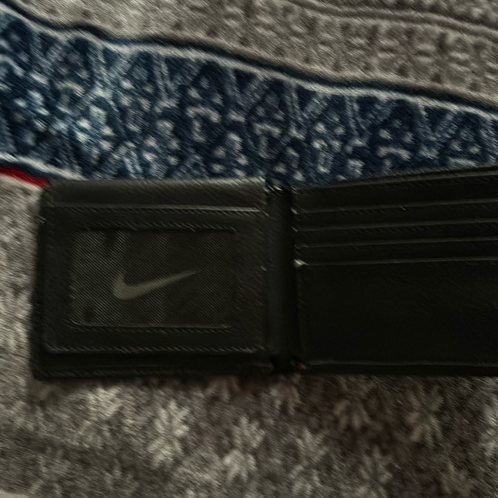 All black wallet for men or young men.